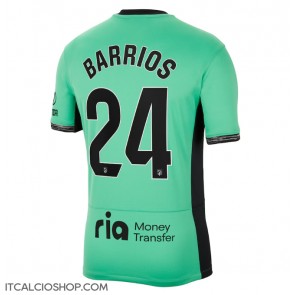 Atletico Madrid Pablo Barrios #24 Terza Maglia 2023-24 Manica Corta